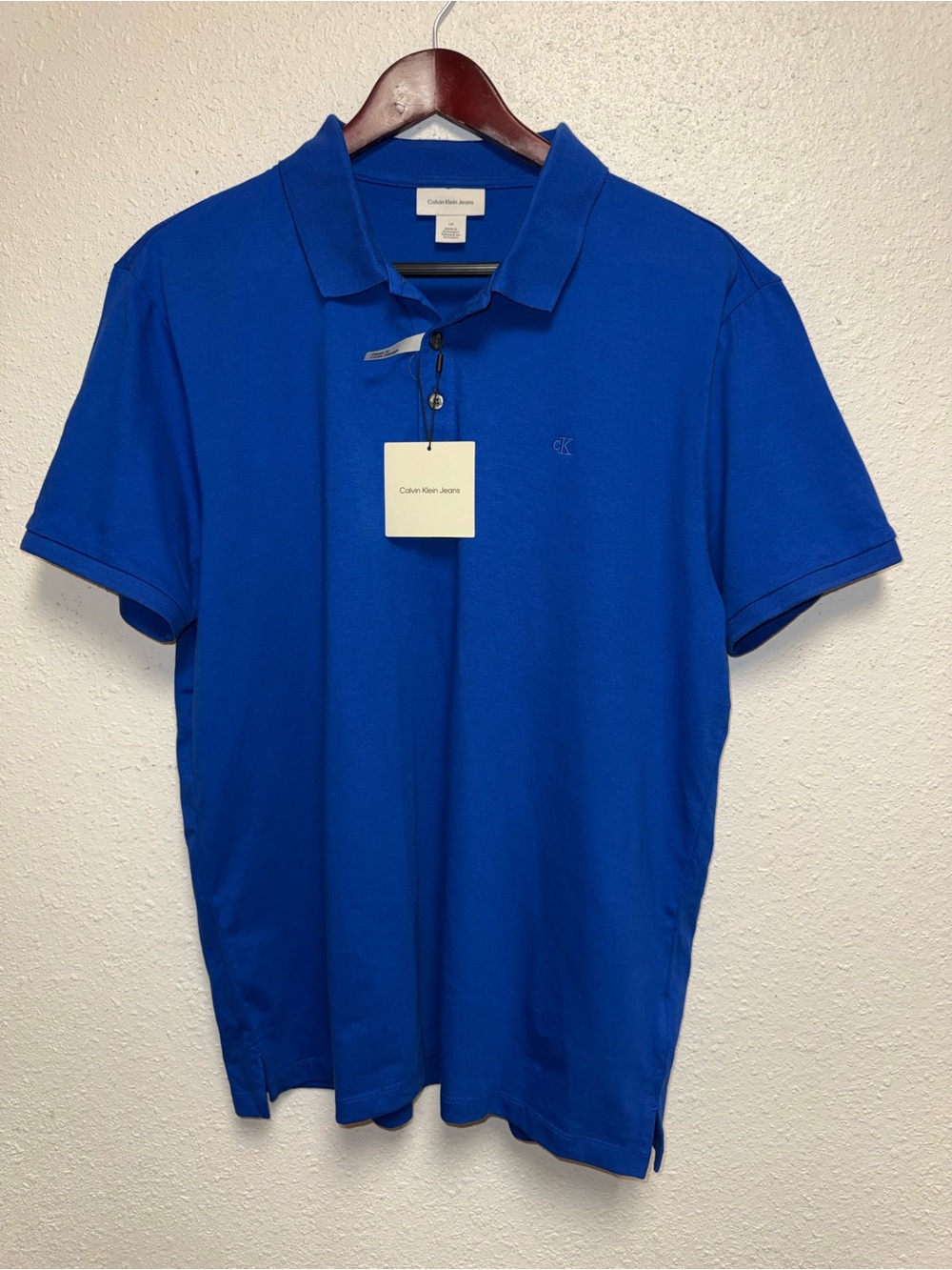 Calvin Klein Jeans Men’s Cobalt Blue Polo Shirt